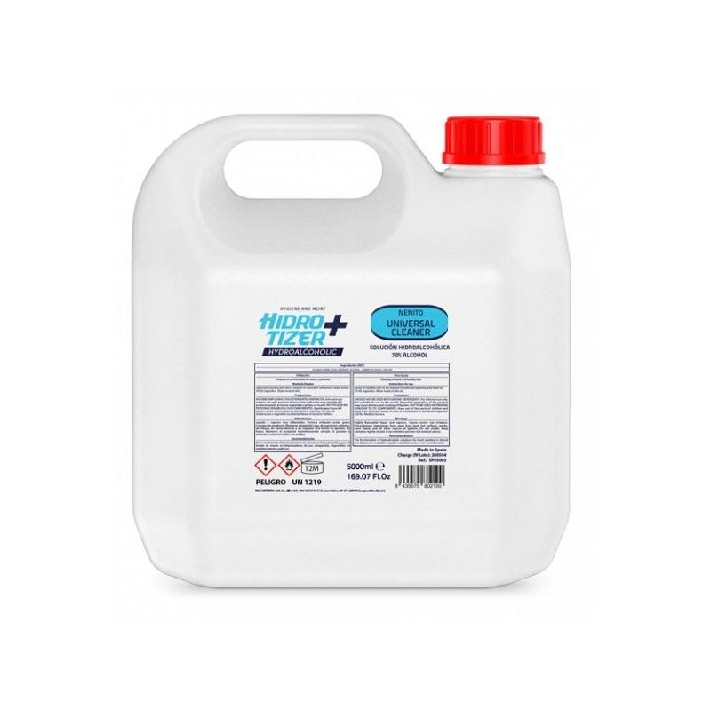 HPGH0055000R HIDROTIZER PLUS GEL HIDROALCOHÓLICA HIGIENIZANTE NENITO (REFILL) GARRAFA 5L