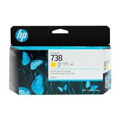 498N7A HP TINTA AMARILLO DESIGNJET 738