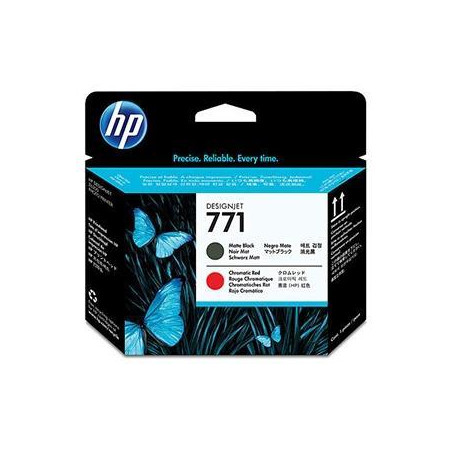 CE017A HP CABEZAL NEGRO MATE/ROJO CROMÁTICO DESIGNJET 771