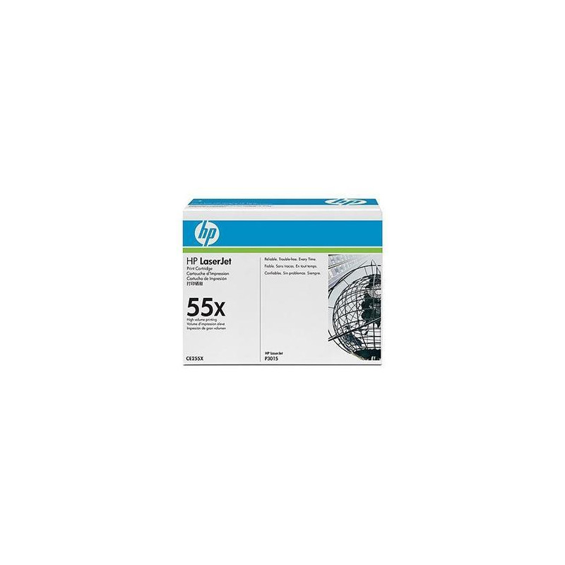 CE255X HP TONER NEGRO LASERJET P3011/P3015 - 55 X