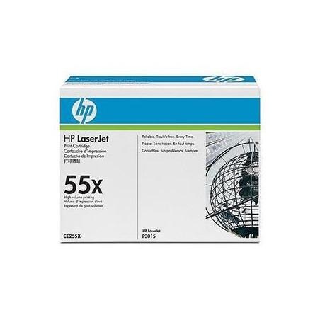 CE255X HP TONER NEGRO LASERJET P3011/P3015 - 55 X