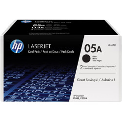 CE505D HP LASERJET P2035/2055D/2055DN TONER NEGRO (PACK 2)