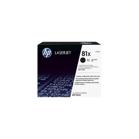 CF281X HP LASERJET M605 TONER NEGRO ALTA 81X 25.000 PÁGINAS ALTA CAPACIDAD