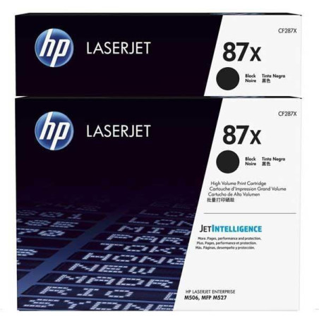 CF287XD HP TONER NEGRO LASERJET ENTERPRISE M506DN/M527 PACK 2 -  87X ALTA CAPACIDAD