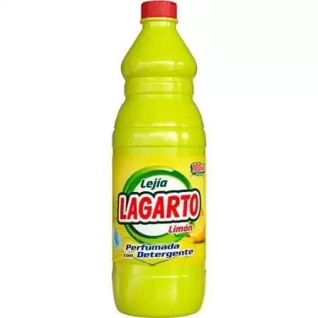 002052 LAGARTO LEJÍA PERFUMADA LIMÓN CON DETERGENTE BOTELLA 1500ML