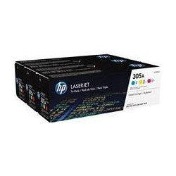 CF370AM HP TONER LASER TRICOLOR 305A PACK 3 (CE411-CE412-CE413)