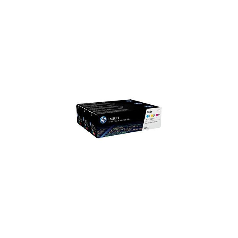 CF371AM HP TONER LASER TRICOLOR 128A PACK 3 (CE321-CE322-CE323)