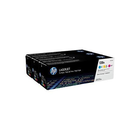 CF371AM HP TONER LASER TRICOLOR 128A PACK 3 (CE321-CE322-CE323)