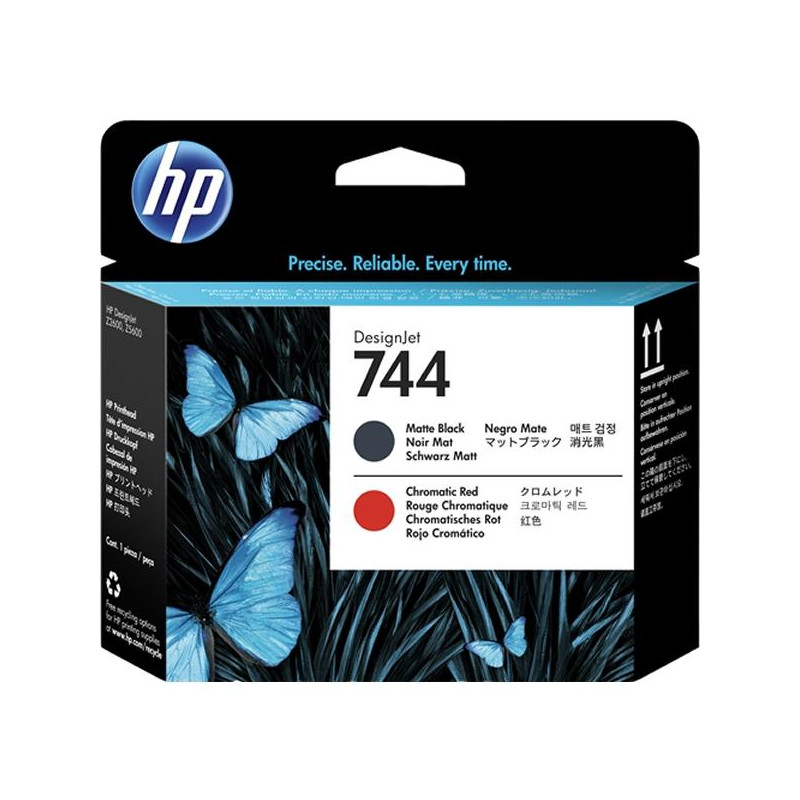 F9J88A HP CABEZAL NEGRO MATE Y ROJO DESIGNJET 744