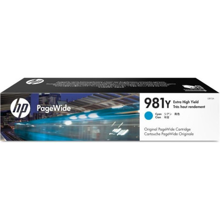 L0R13A HP CARTUCHO DE TINTA CIAN PAGEWIDE 981Y