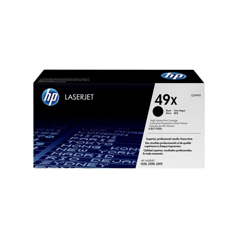 Q5949X HP TONER LASER NEGRO  LASERJET SMART 1320 1320N 1320NW 1320TN LASERJET 3390 3392 - 49 X