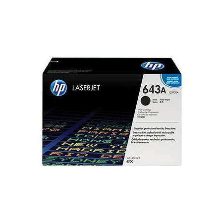 Q5950A HP TONER NEGRO LASERJET COLOR 4700 - 643 A