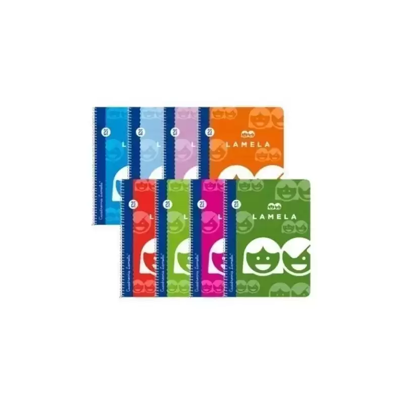 07F005 LAMELA CUADERNO ESPIRAL 80H FOLIO 70GR CUADROVÍA 5MM C/MARGEN CUBIERTA BÁSICA C/SURTIDOS