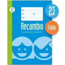 09002 LAMELA RECAMBIO 100H FOLIO 70GR CUADROVÍA 2