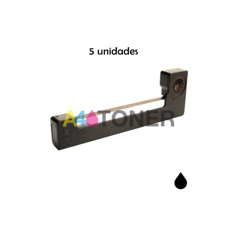 Cinta matricial nylon ERC05 negro compatible con Epson C43S015352 x 5 unidades