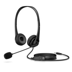 428K7AA HP AURICULARES G2 DIADEMA BINAURAL C/ MICRÓFONO JACK 3.5 MM NEGRO