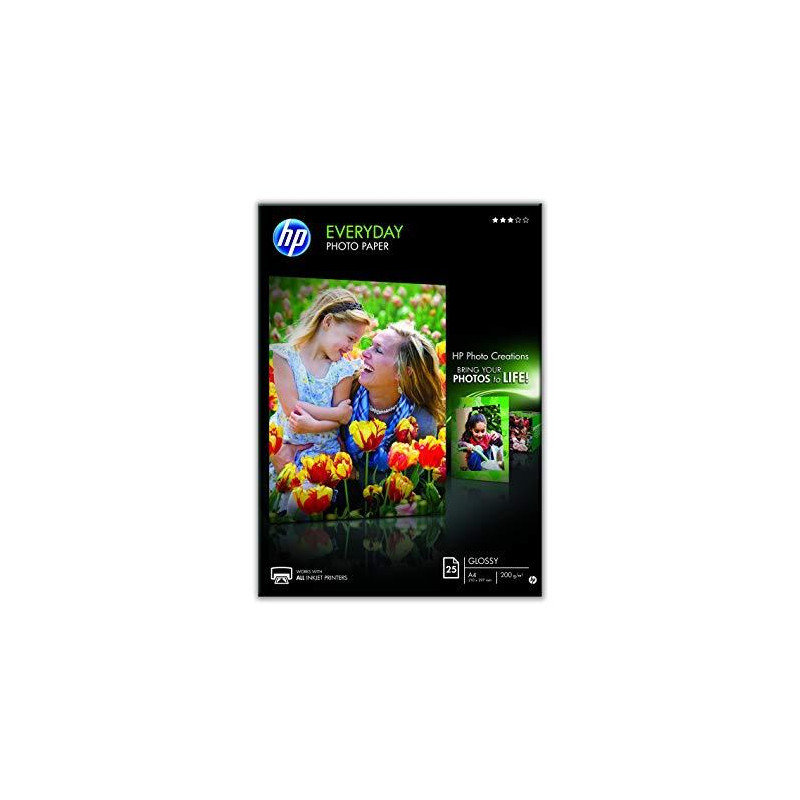 Q5451A HP PAPEL EVERYDAY GLOSSY PHOTO PAPER /25 HOJAS /A4 /200 GRS. /25 HOJAS