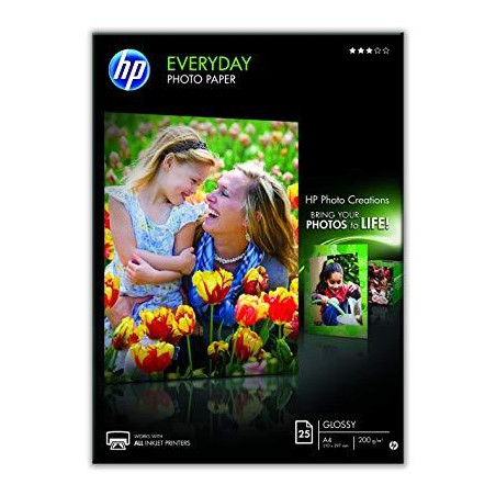 Q5451A HP PAPEL EVERYDAY GLOSSY PHOTO PAPER /25 HOJAS /A4 /200 GRS. /25 HOJAS