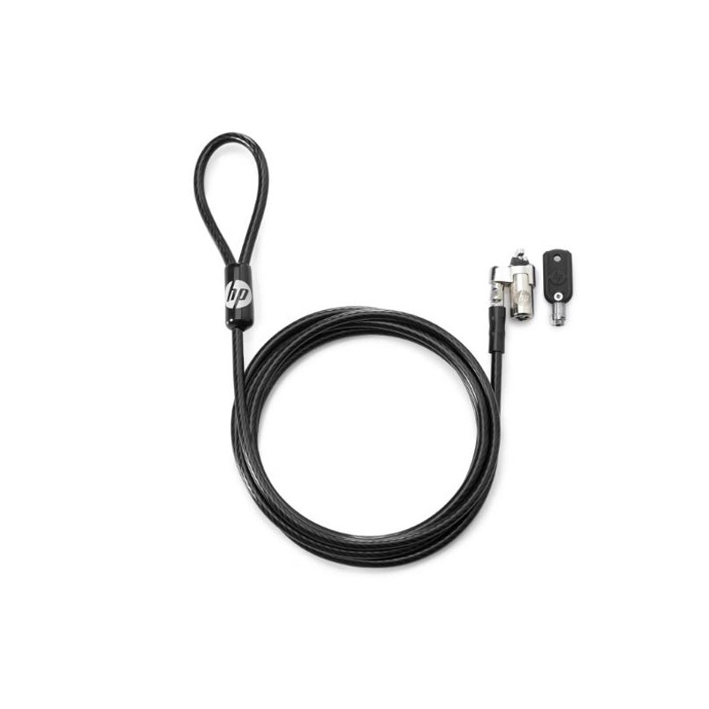 T1A62AA HP CABLE DE SEGURIDAD CON LLAVE PARA PORTÁTIL DE 10MM NEGRO