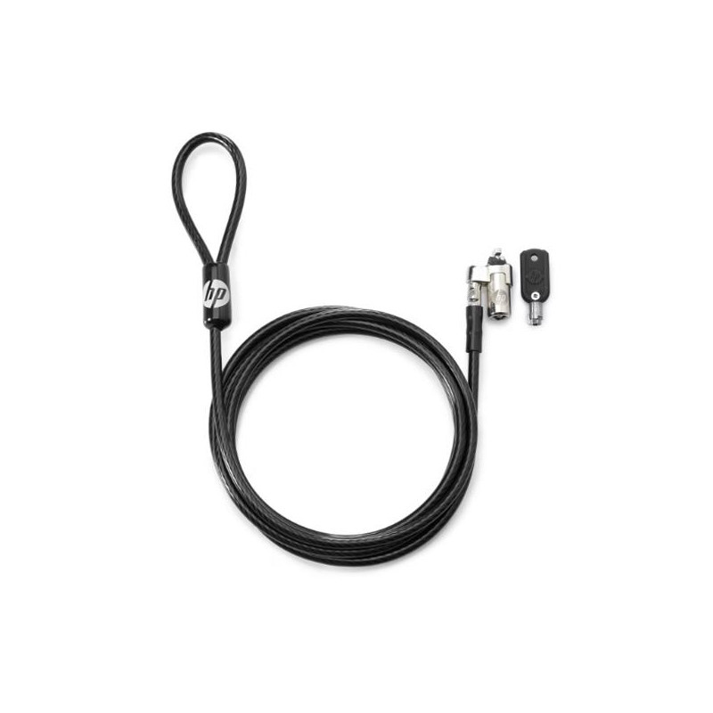 T1A63AA HP CABLE DE SEGURIDAD CON LLAVE PARA PORTÁTIL 10MM NEGRO