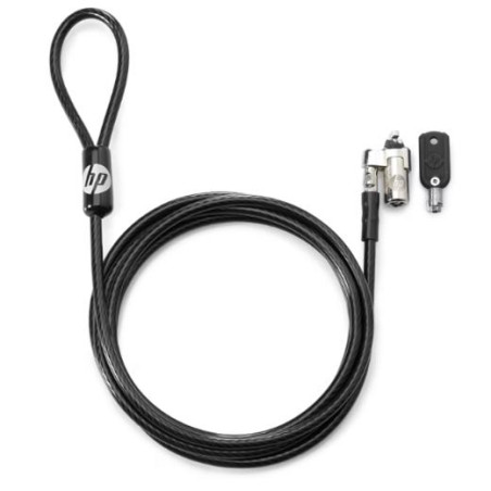 T1A63AA HP CABLE DE SEGURIDAD CON LLAVE PARA PORTÁTIL 10MM NEGRO