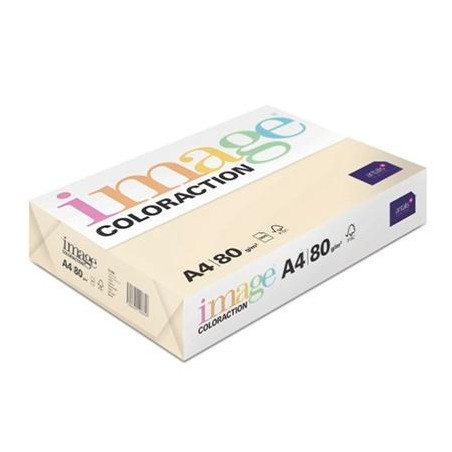 380903 IMAGE PAPEL REPROGRÁFICO COLORACTION DIN A4 80GR PAQUETE 500H DUNE/SALMÓN ARENA -CAJA 5 UD-