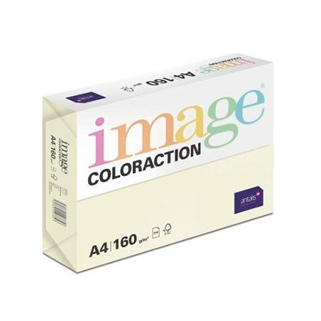 382084 IMAGE PAPEL REPROGRÁFICO COLORACTION DIN A4 160GR PAQUETE 250H CREMA