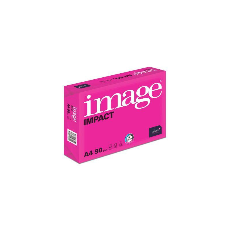 433668 IMAGE PAPEL IMPACT DIN A4 90GR PAQUETE 500H BLANCO