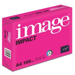 433718 IMAGE PAPEL IMPACT DIN A4 160GR PAQUETE 250H BLANCO