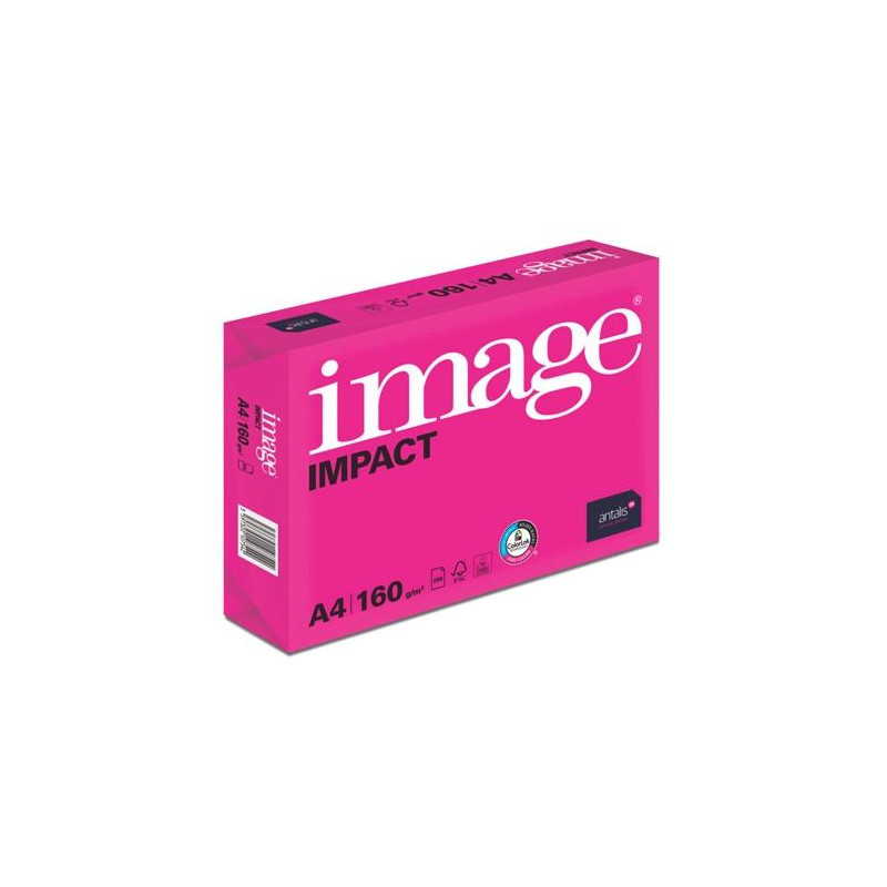 433718 IMAGE PAPEL IMPACT DIN A4 160GR PAQUETE 250H BLANCO