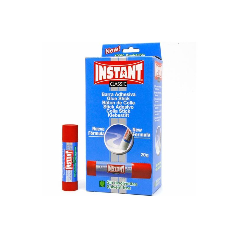 12311 INSTANT PEGAMENTO EN BARRA CLASSIC 20GR SIN DISOLVENTES