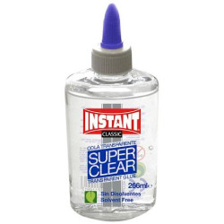 11141 INSTANT COLA LÍQUIDA SUPERCLEAR PARA DECORACIÓN BOTELLA 266ML TRANSPARENTE