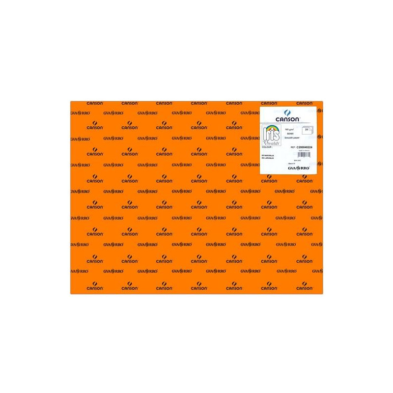 C200040224 IRIS CARTULINA 50X65CM 185GR NARANJA -25U-