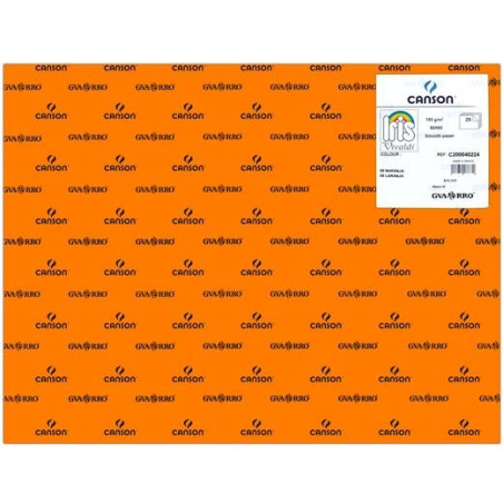 C200040224 IRIS CARTULINA 50X65CM 185GR NARANJA -25U-