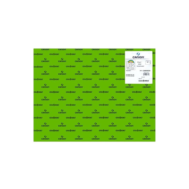 C200040238 IRIS CARTULINA 50X65CM 185GR VERDE BILLAR -25U-