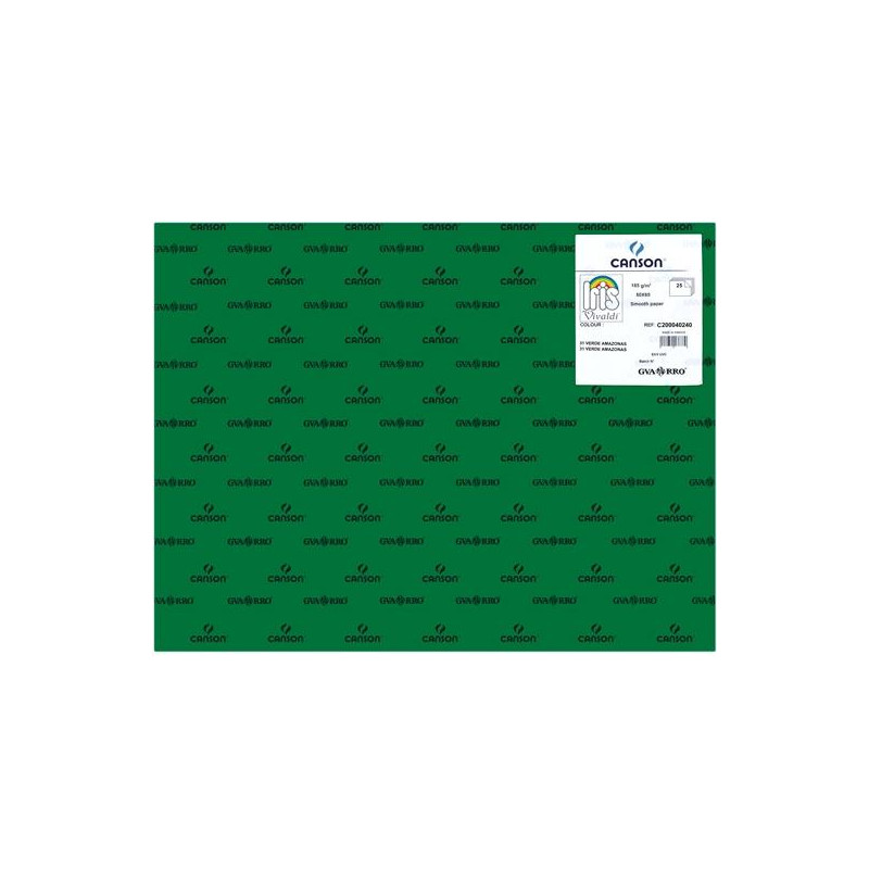 C200040240 IRIS CARTULINA 50X65CM 185GR VERDE AMAZONAS -25U-