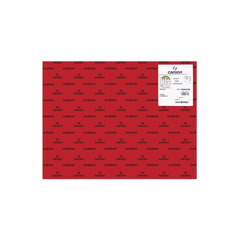 C200040368 IRIS CARTULINA 50X65CM 240GR ROJO -25U-