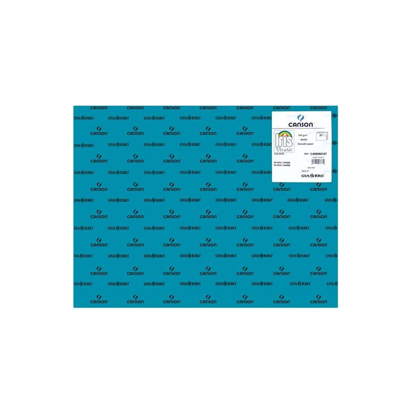 C400080167 IRIS CARTULINA 50X65CM 185GR AZUL CARIBE -25U-