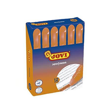 1815 JOVI MARCADOR FLUORESCENTE JOVI!NEON DE GEL EN STICK 140MM NARANJA CAJA 12 UD