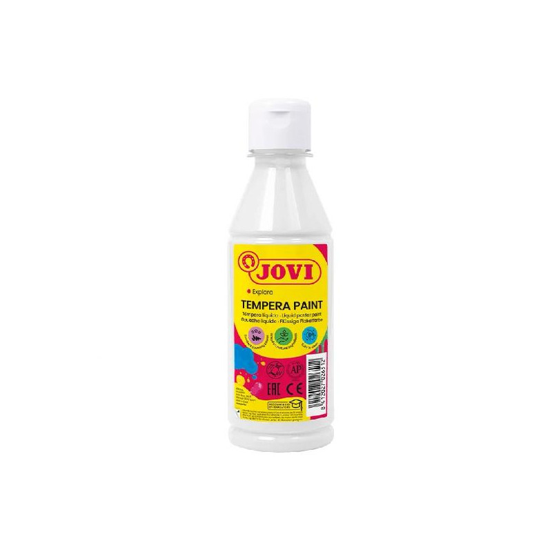 50201 JOVI TÉMPERA LÍQUIDA BLANCO BOTELLA DE 250ML