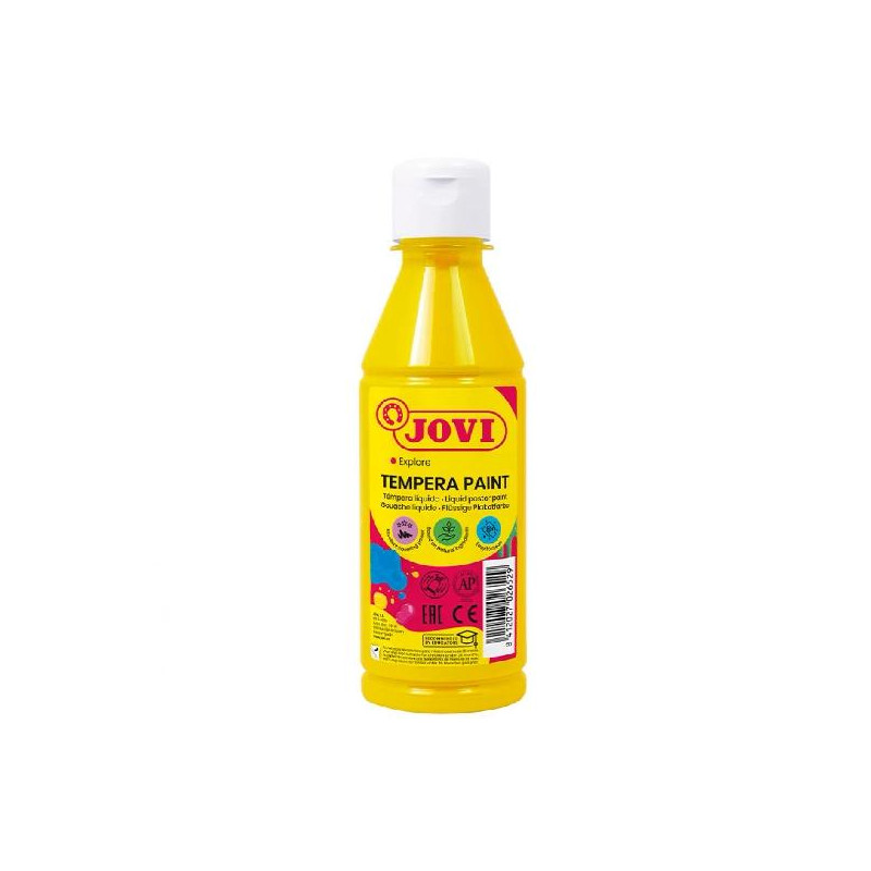 50202 JOVI TÉMPERA LÍQUIDA AMARILLO BOTELLA DE 250ML