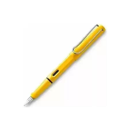 1208112 LAMY PLUMA ESTILOGRÁFICA SAFARI 018M TINTA AZUL PUNTA M AMARILLO