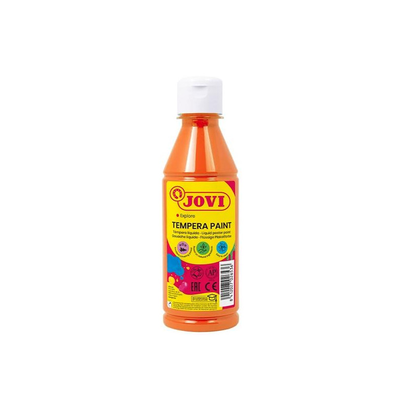 50206 JOVI TÉMPERA LÍQUIDA NARANJA BOTELLA DE 250ML