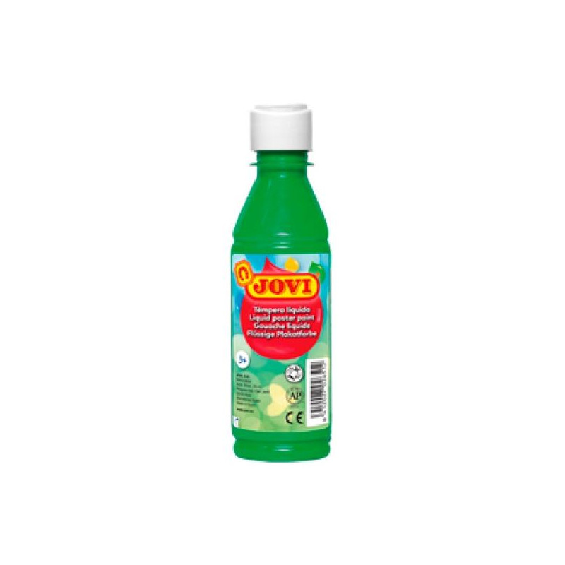 50217 JOVI TÉMPERA LÍQUIDA VERDE MEDIO BOTELLA DE 250ML