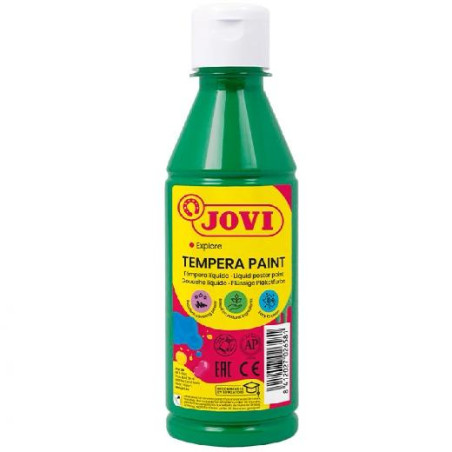 50219 JOVI TÉMPERA LÍQUIDA VERDE OSCURO BOTELLA DE 250ML