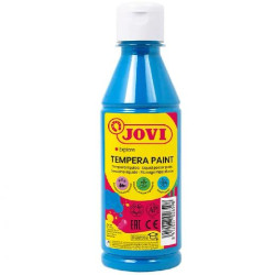 50221 JOVI TÉMPERA LÍQUIDA AZUL CYAN BOTELLA DE 250ML