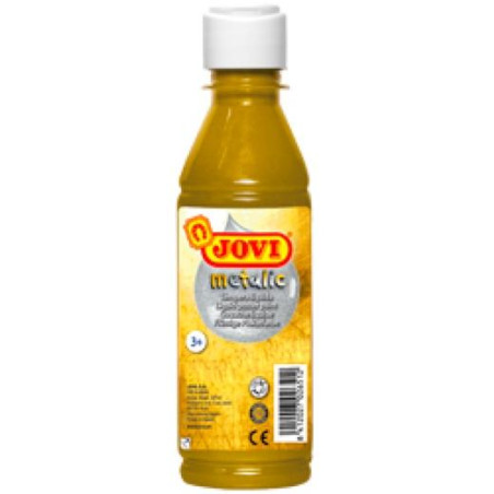 50238 JOVI TÉMPERA LÍQUIDA METALLIC ORO BOTELLA DE 250ML