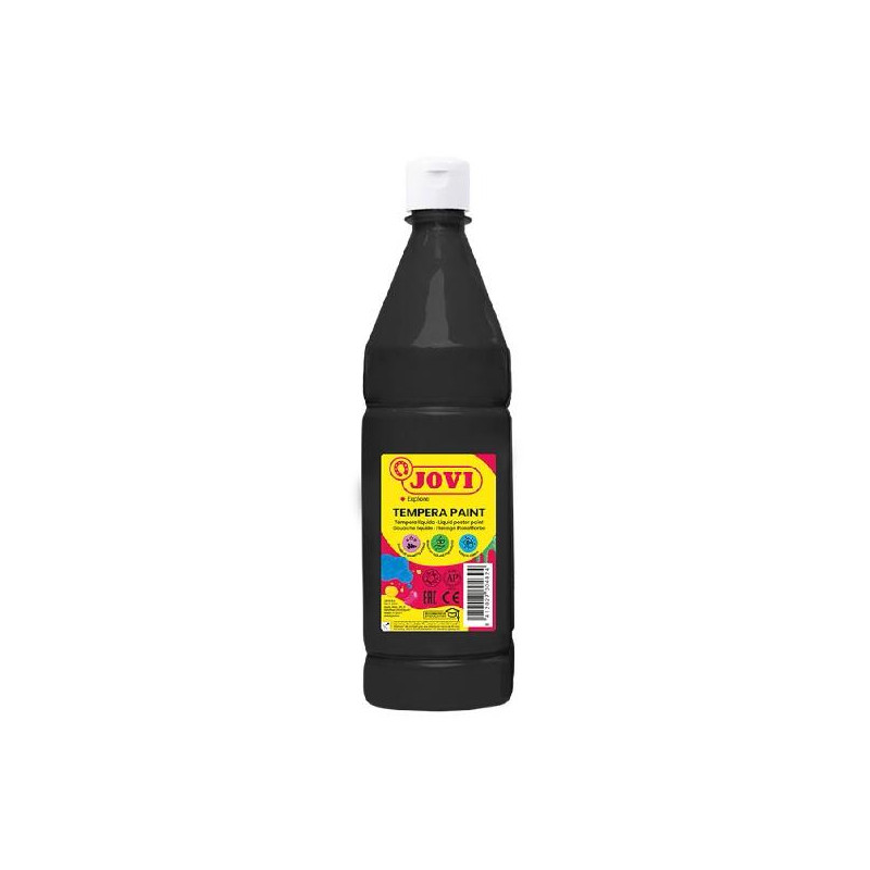 51130 JOVI TÉMPERA LÍQUIDA PAINT NEGRO BOTELLA 1000ML