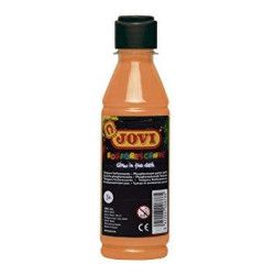 51906 JOVI TÉMPERA FOSFORESCENTE NARANJA BOTELLA DE 250ML