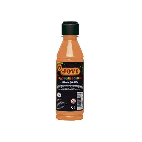 51906 JOVI TÉMPERA FOSFORESCENTE NARANJA BOTELLA DE 250ML